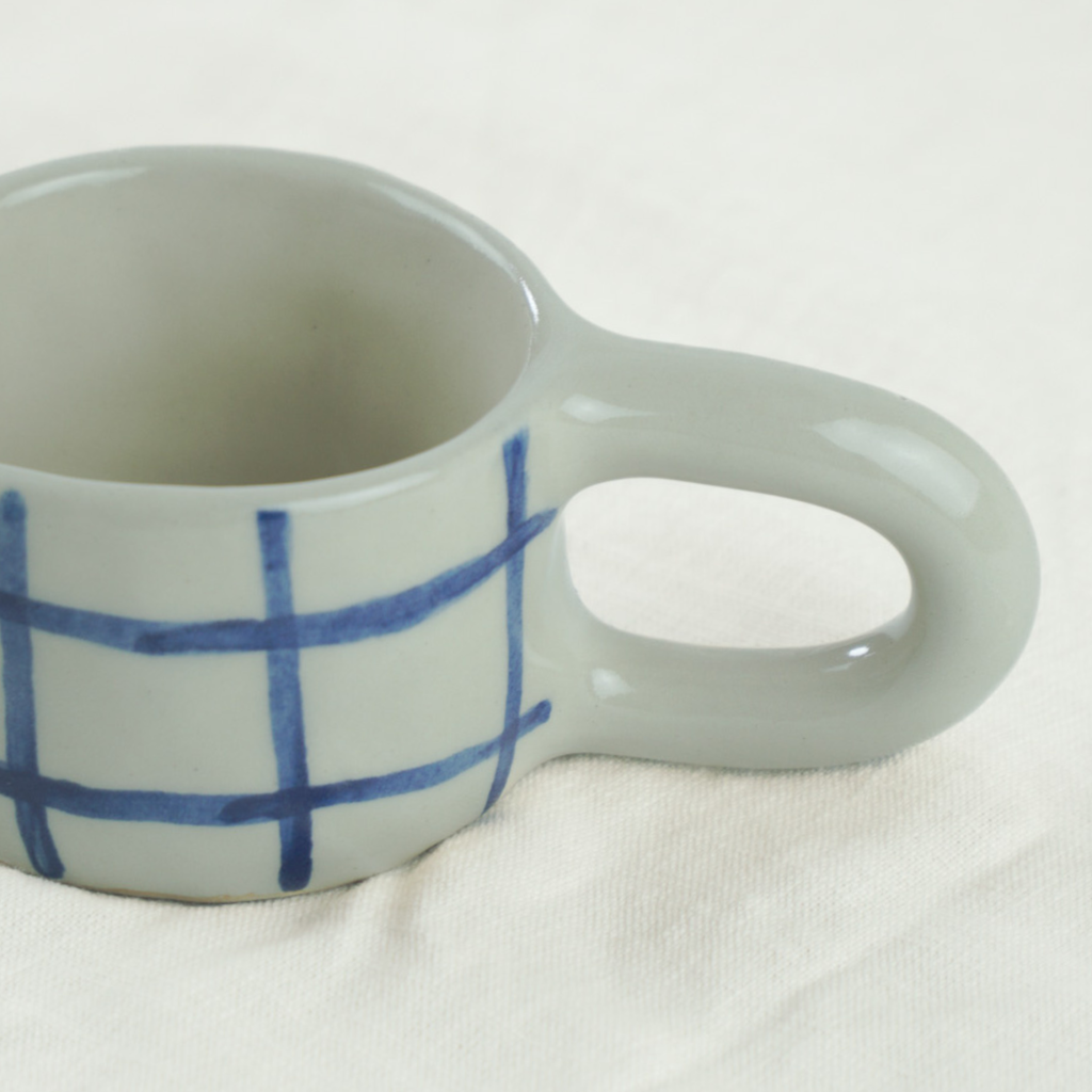 the coffee cup denim stripe