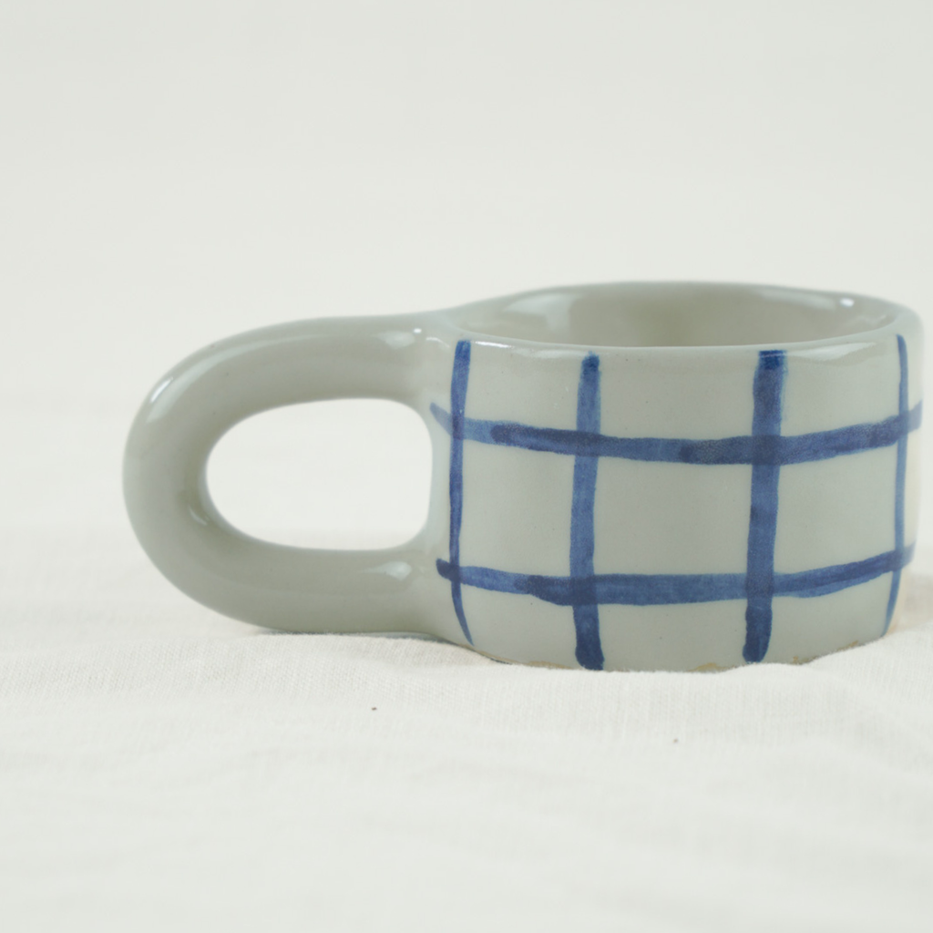 the coffee cup denim stripe