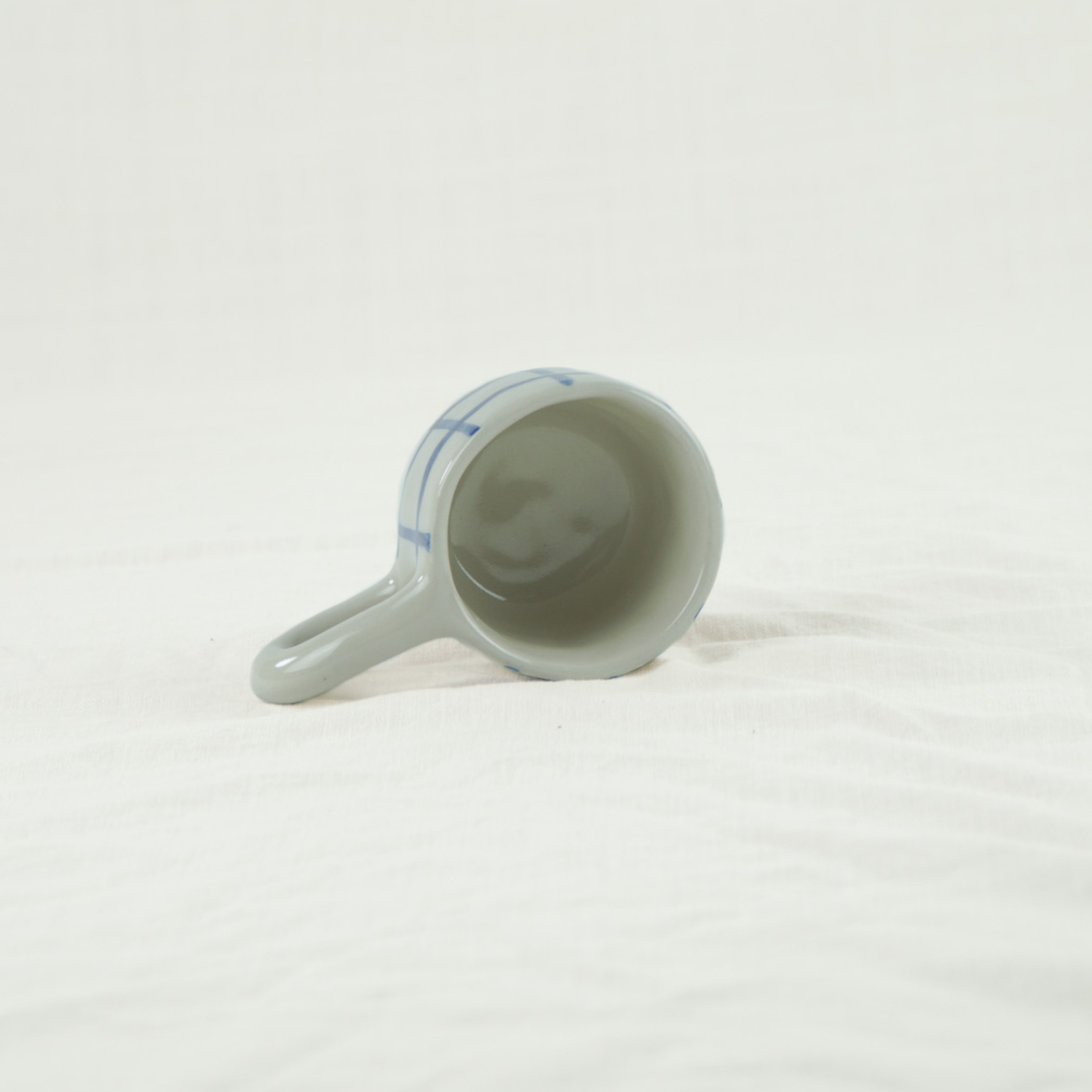 the coffee cup denim stripe