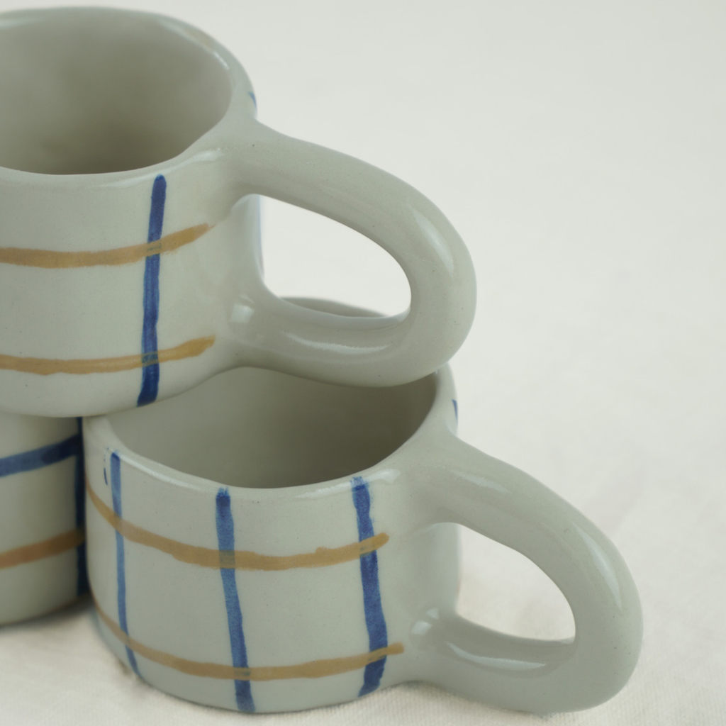the coffee cup denim & wheat